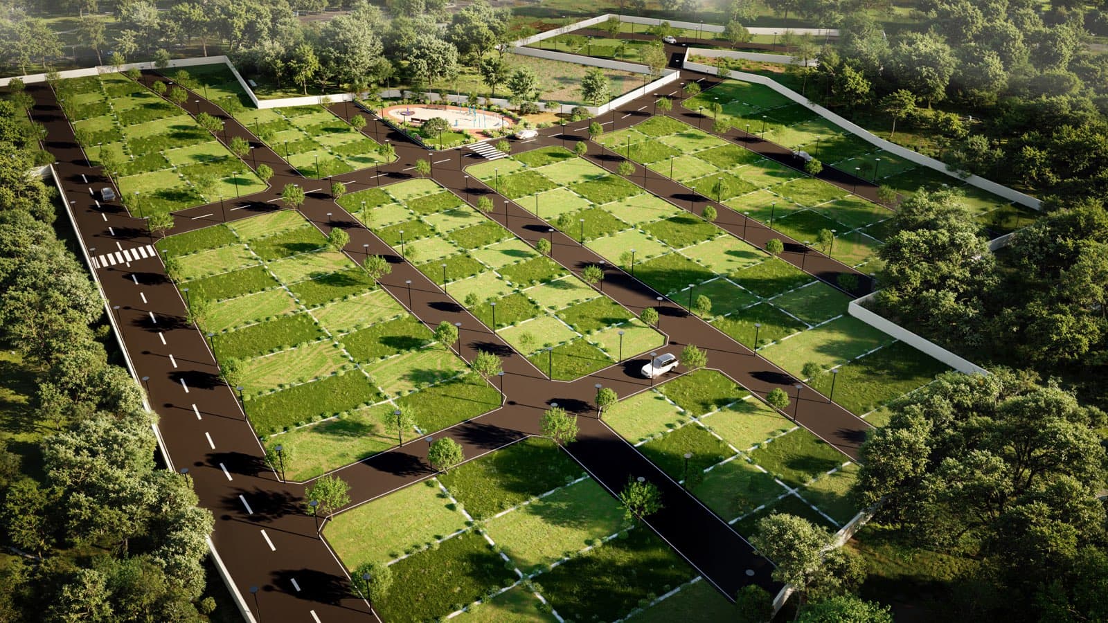 Scenic open space and greenery at Na-divine
